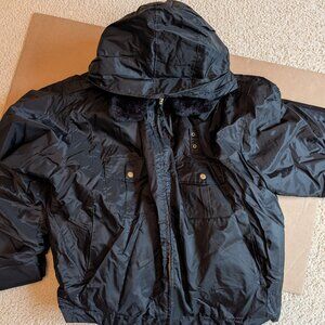 National Patrol Black Jacket With Liner and Hood - 3XL